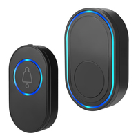 Sonnette de Porte Intelligente Sans Fil et Étanche, Portée de 150m, Télécommande, Tendance, Prise EU, UK, US en Option 1